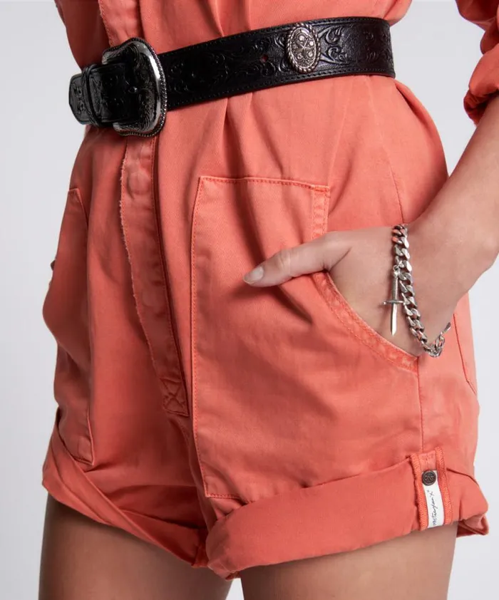 Women ENVIOUS ORANGE CARGO PROPHECY JUMPSUIT One Teaspoon Denim Jumpsuits Women ENVIOUS ORANGE CARGO PROPHECY JUMPSUIT One Teaspoon Denim Jumpsuits