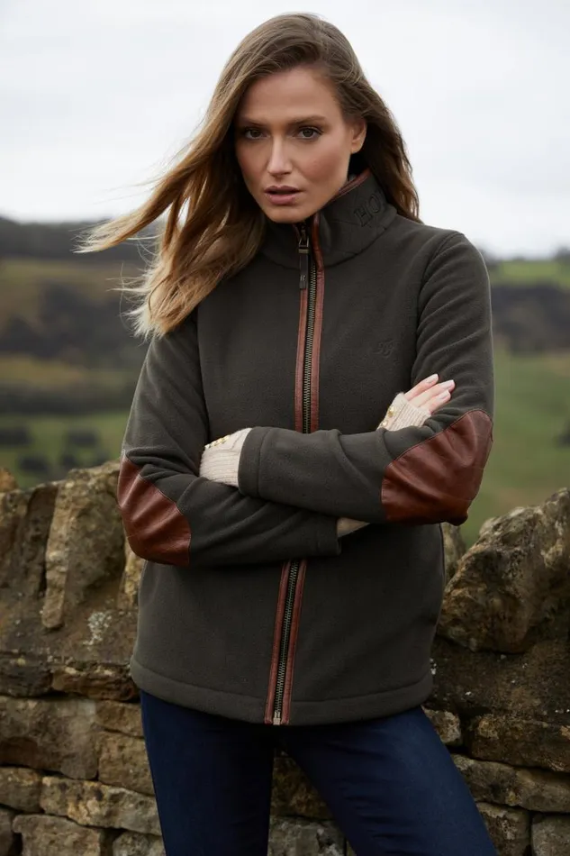 WomenEquestrian Jackets Holland Cooper Country Fleece Jacket Khaki