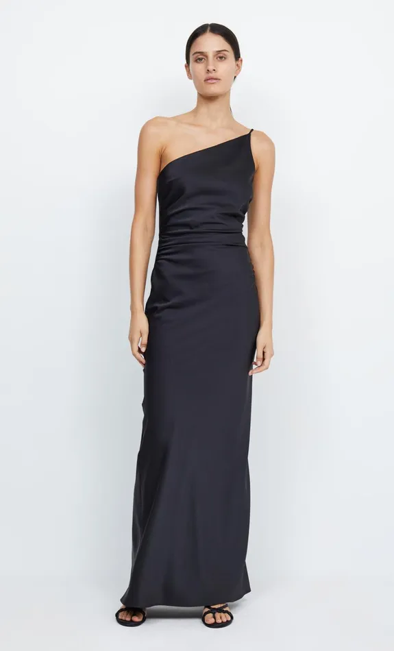 Women ETERNITY ASYM MAXI DRESS 8211 BLACK Bec Bridge Bridesmaid Dresses