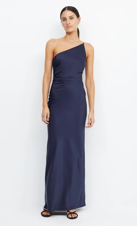 Women ETERNITY ASYM MAXI DRESS 8211 INK Bec Bridge Bridesmaid Dresses