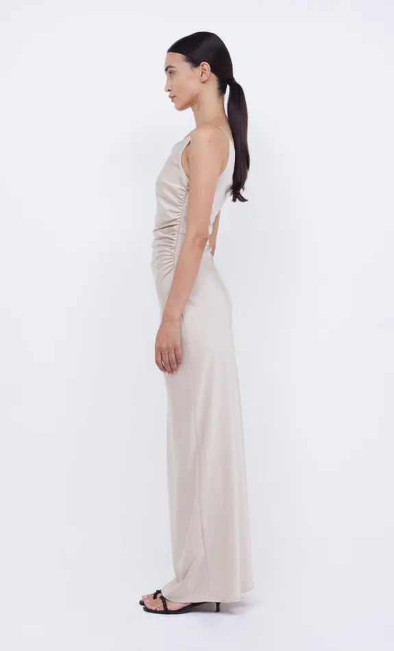 Women ETERNITY ASYM MAXI DRESS 8211 SAND Bec Bridge Prom Dresses
