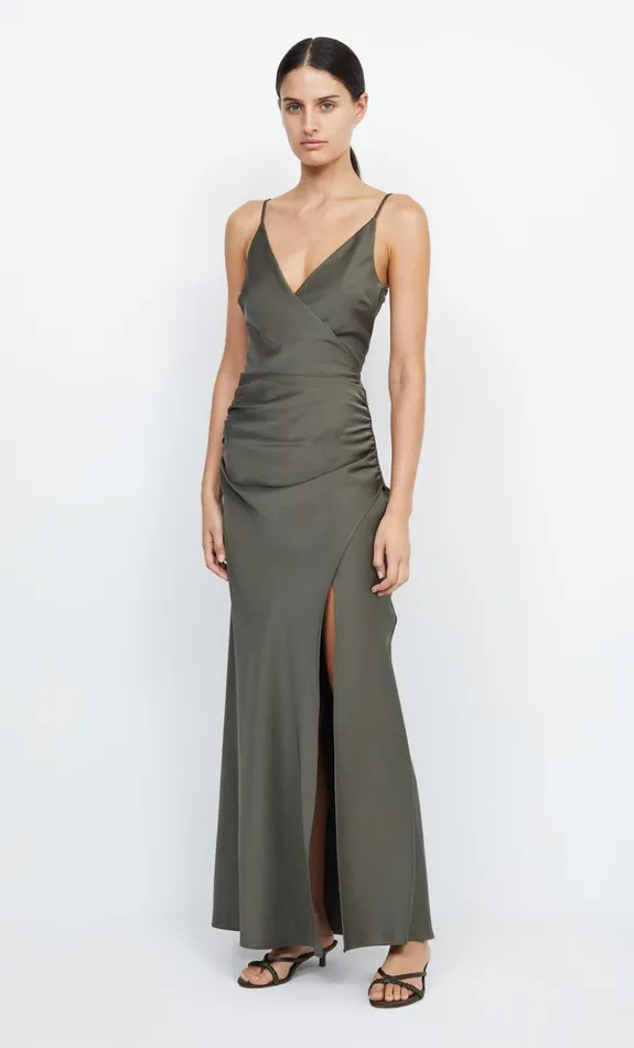 Women ETERNITY V MAXI DRESS 8211 DARK WILLOW Bec Bridge Bridesmaid Dresses