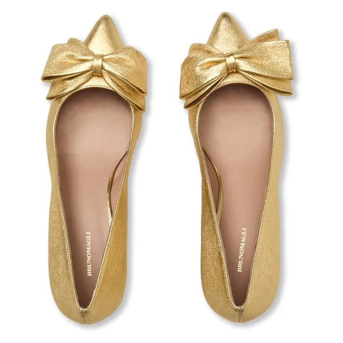 Women Evening Bruno Magli Nadia Pump Gold Metallic