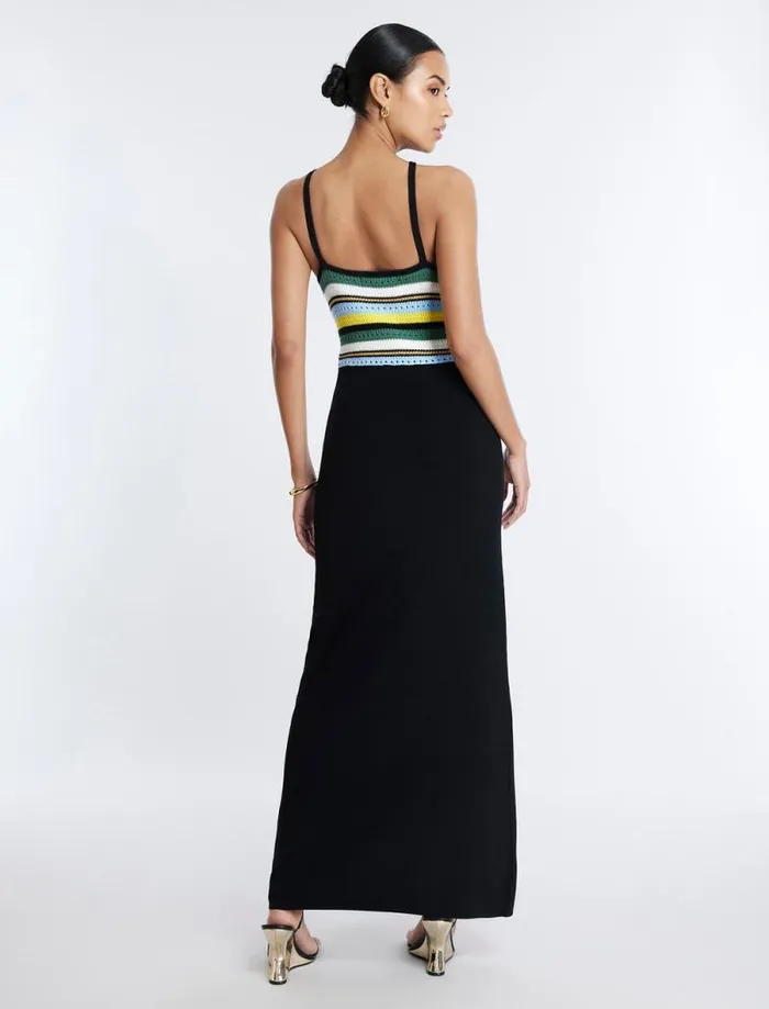 Women Fern Knit Dress Black Combo BCBG Dresses Women Fern Knit Dress Black Combo BCBG Dresses