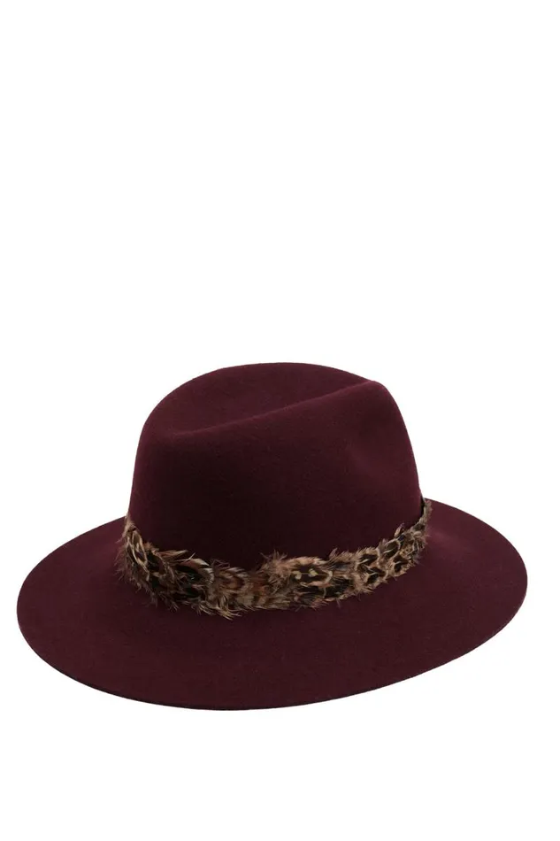Women Hats and Headbands Holland Cooper Trilby Hat Mulberry