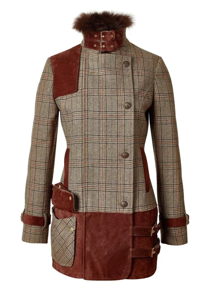Women In Stock Tailoring Holland Cooper Balmoral Field Jacket Bourbon Tweed