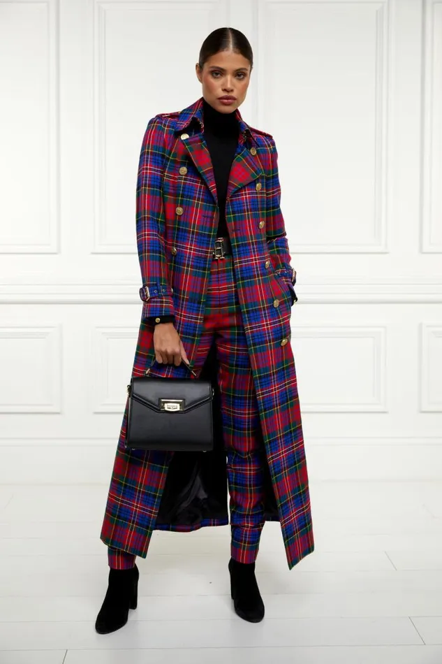 Women In Stock Tailoring Holland Cooper Full Length Marlborough Trench Coat Macpherson Tartan Women In Stock Tailoring Holland Cooper Full Length Marlborough Trench Coat Macpherson Tartan