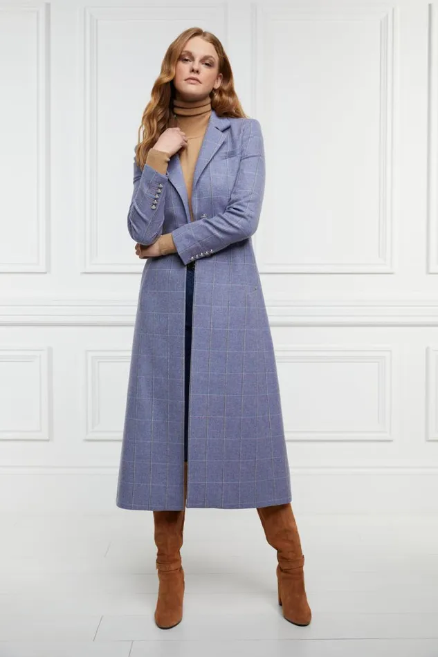 Women In Stock Tailoring Holland Cooper Jubilee Longline Regency Coat Lavender