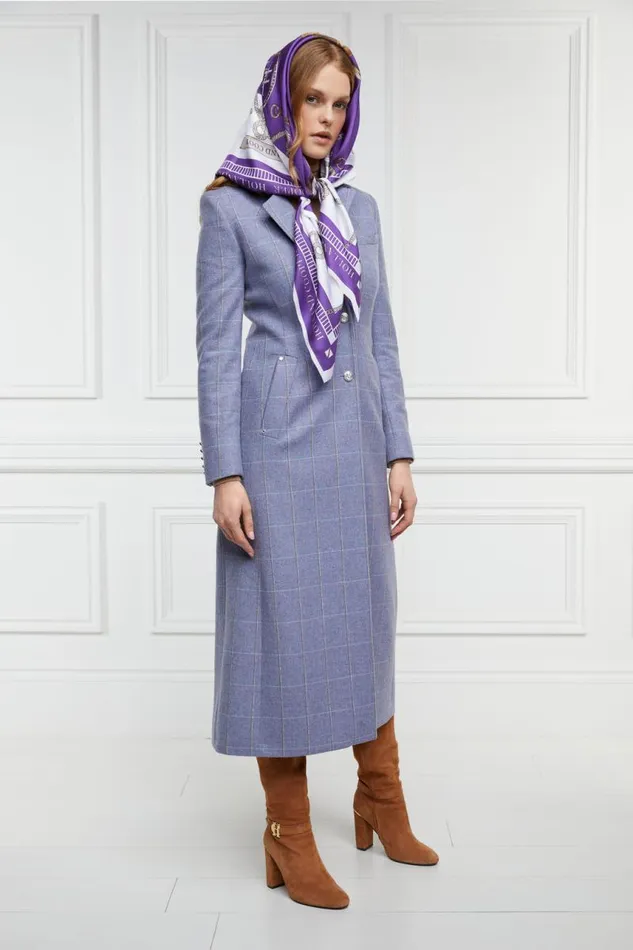 Women In Stock Tailoring Holland Cooper Jubilee Longline Regency Coat Lavender