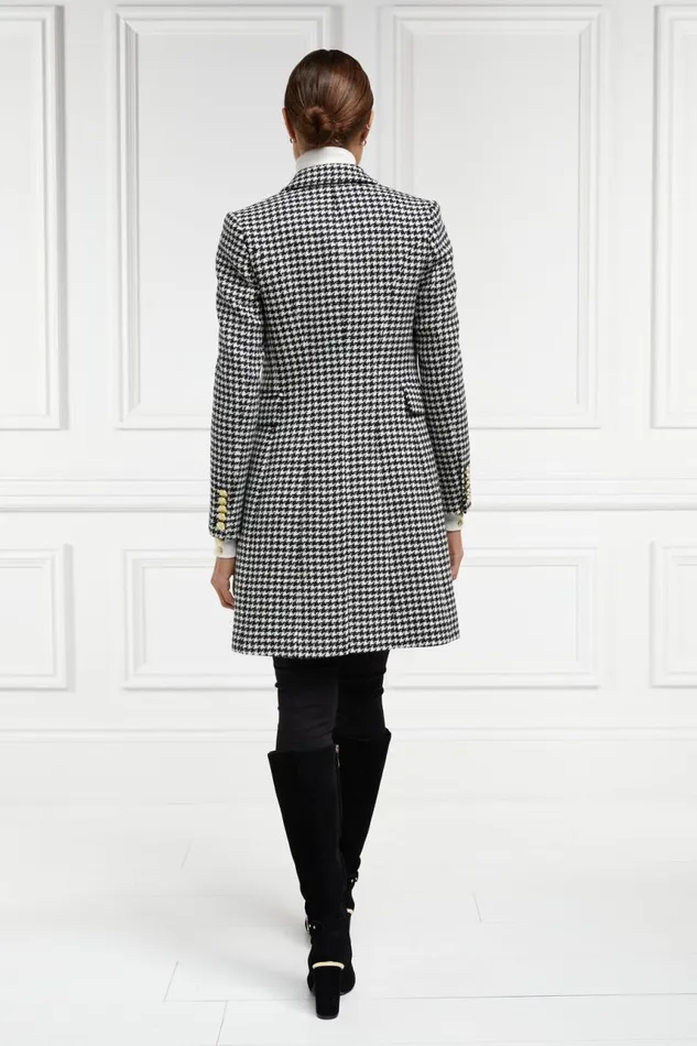 Women In Stock Tailoring Holland Cooper Knightsbridge Coat Houndstooth