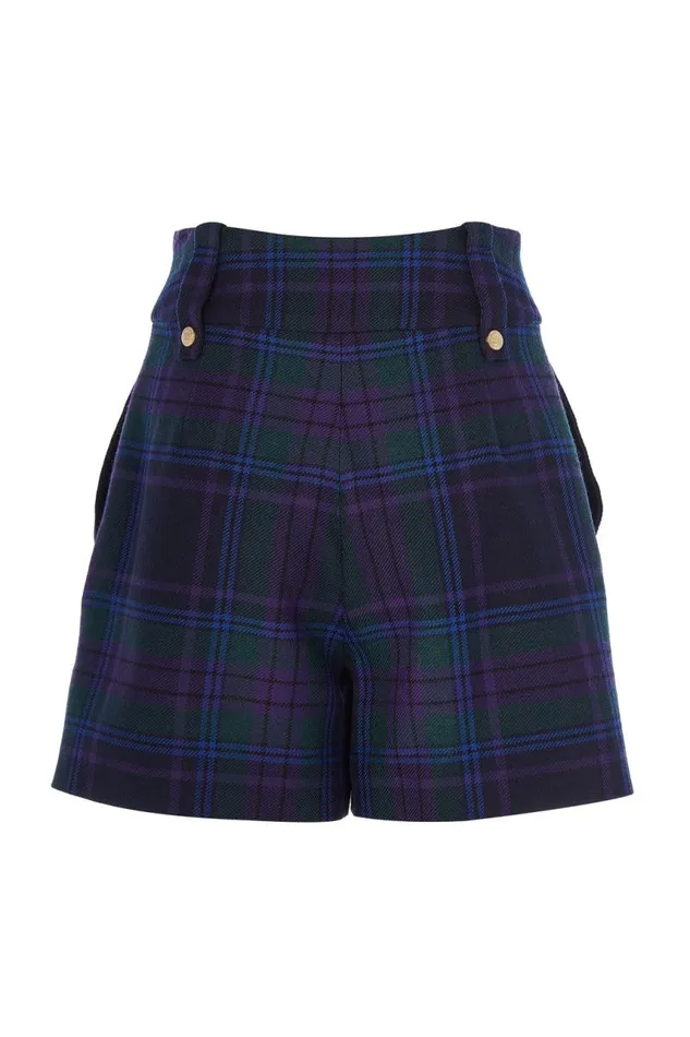 Women In Stock Tailoring Holland Cooper Luxe Tailored Short Heather Tartan Women In Stock Tailoring Holland Cooper Luxe Tailored Short Heather Tartan