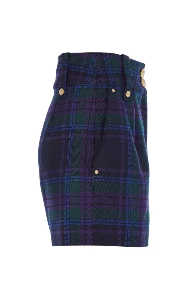 Women In Stock Tailoring Holland Cooper Luxe Tailored Short Heather Tartan Women In Stock Tailoring Holland Cooper Luxe Tailored Short Heather Tartan