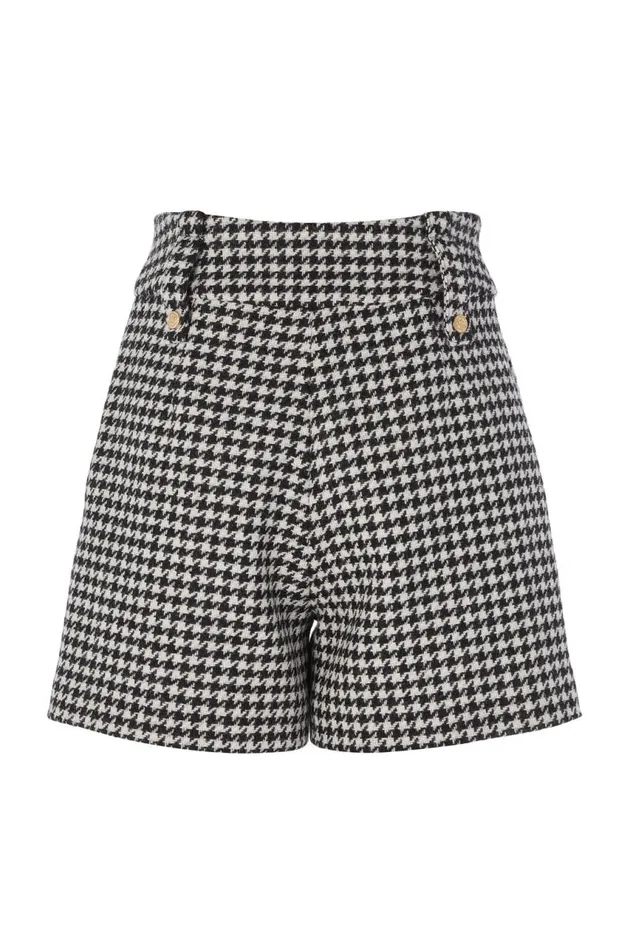 Women In Stock Tailoring Holland Cooper Luxe Tailored Short Houndstooth Women In Stock Tailoring Holland Cooper Luxe Tailored Short Houndstooth