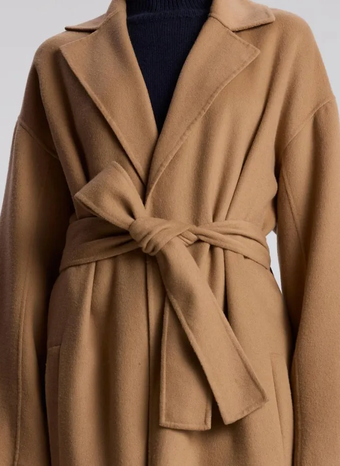 Women Jackets and Coats ALC Peter Wool Cashmere Coat Camel