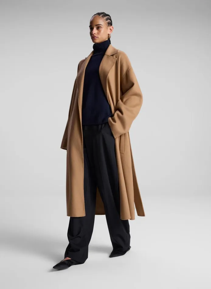 Women Jackets and Coats ALC Peter Wool Cashmere Coat Camel
