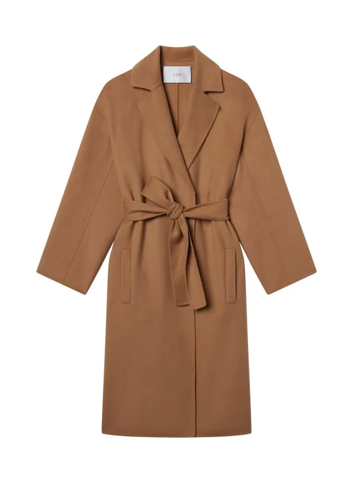 Women Jackets and Coats ALC Peter Wool Cashmere Coat Camel