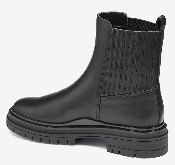 Women Johnston and Murphy Boots and Booties Gianna Gore Boot Black Full Grain Women Johnston and Murphy Boots and Booties Gianna Gore Boot Black Full Grain
