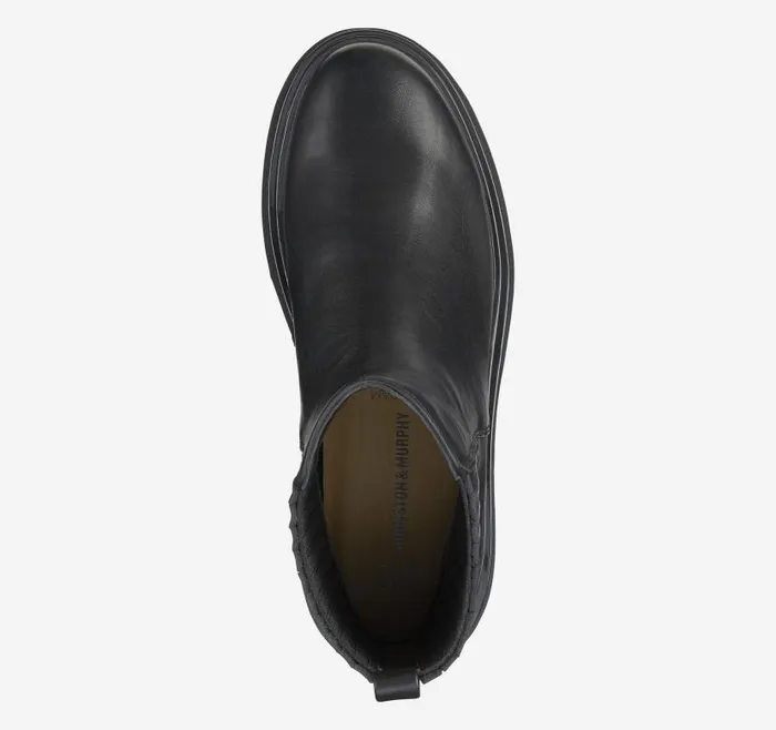 Women Johnston and Murphy Boots and Booties Gianna Gore Boot Black Full Grain Women Johnston and Murphy Boots and Booties Gianna Gore Boot Black Full Grain