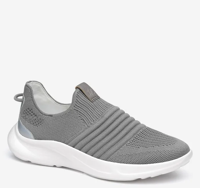Women Johnston and Murphy Sneakers Escape Knit SlipOn Dark Gray Knit