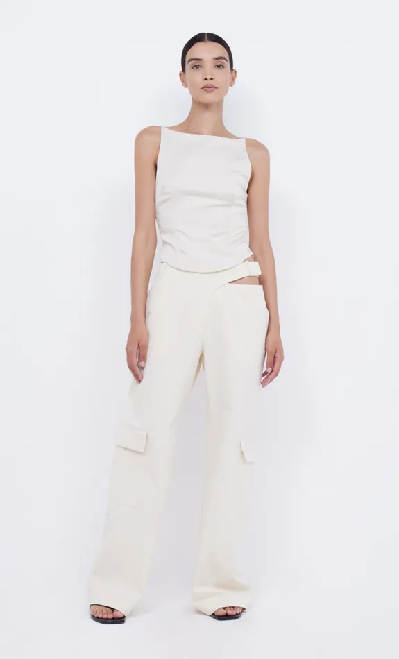 Women JONES BOATNECK TOP 8211 VANILLA BEAN Bec Bridge Sleeveless