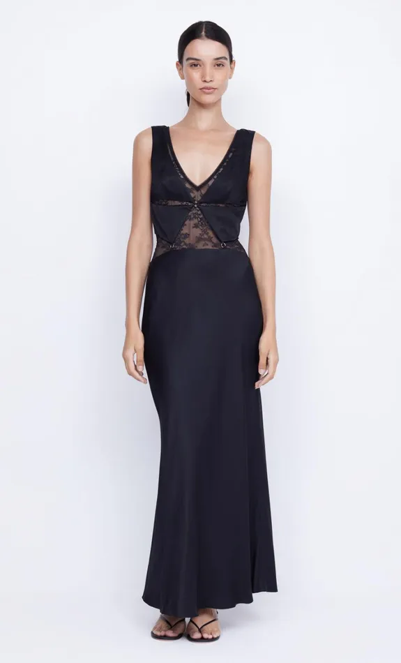 Women JULIETTE V NECK MAXI DRESS 8211 BLACK Bec Bridge Maxi Dresses