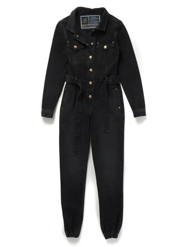 Women Jumpsuits Holland Cooper Denim Jumpsuit Washed Black Women Jumpsuits Holland Cooper Denim Jumpsuit Washed Black