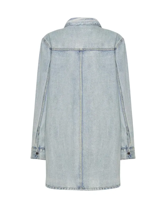 Women KANSAS BLUE TRUCKER SHIRT DRESS One Teaspoon Denim Dresses Women KANSAS BLUE TRUCKER SHIRT DRESS One Teaspoon Denim Dresses