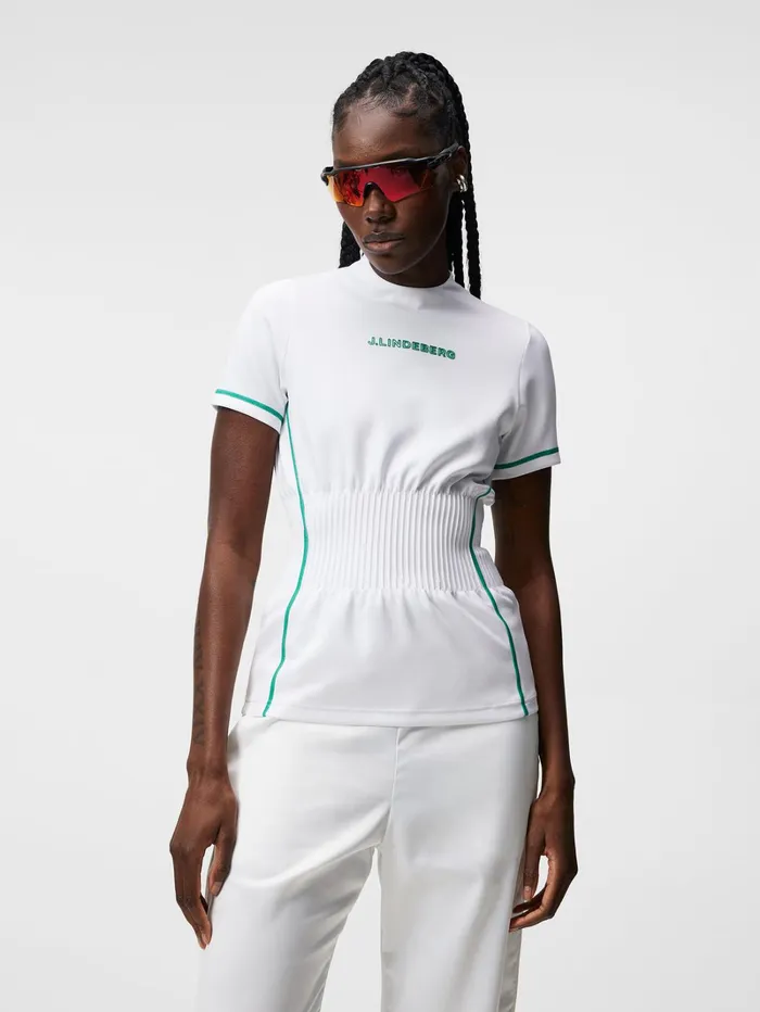 Women Kim Top White JLindeberg Polo Shirts