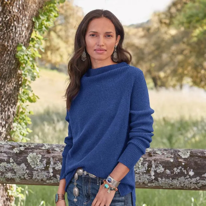 Women Kimia Cashmere Sweater Vibrntpink Sundance Catalog Sweaters