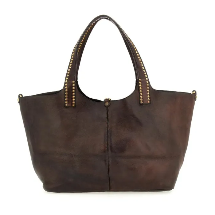 Women Kura Brown Campomaggi ShoppersTote Bags