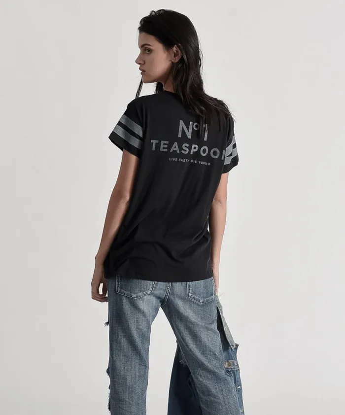 Women LE HUNT ONE TEE BLACK One Teaspoon Basic Tees