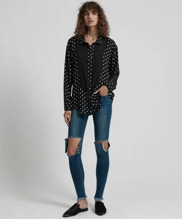 Women LEXINGTON TUXEDO SHIRT One Teaspoon Shirts