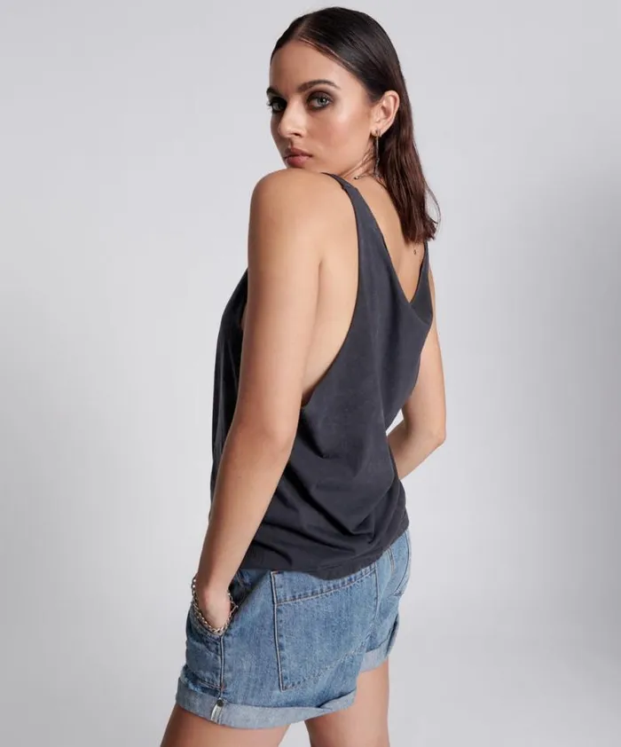 Women LIGHTNING BOLT ORGANIC BARELY THERE TANK One Teaspoon Tees and Tanks Women LIGHTNING BOLT ORGANIC BARELY THERE TANK One Teaspoon Tees and Tanks