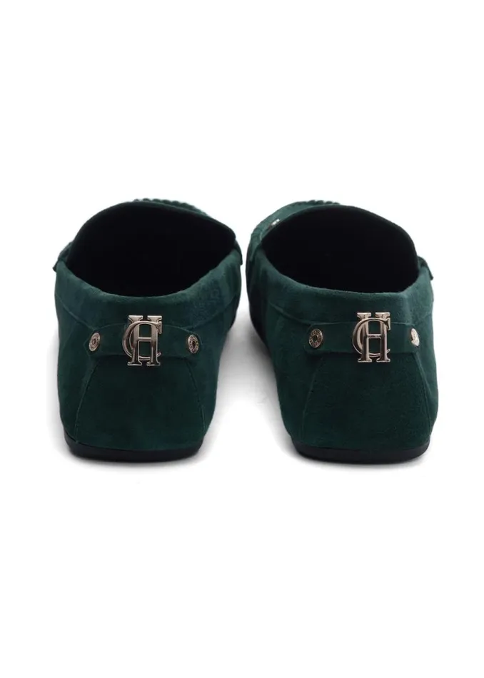Women Loafers Holland Cooper The Driving Loafer Emerald