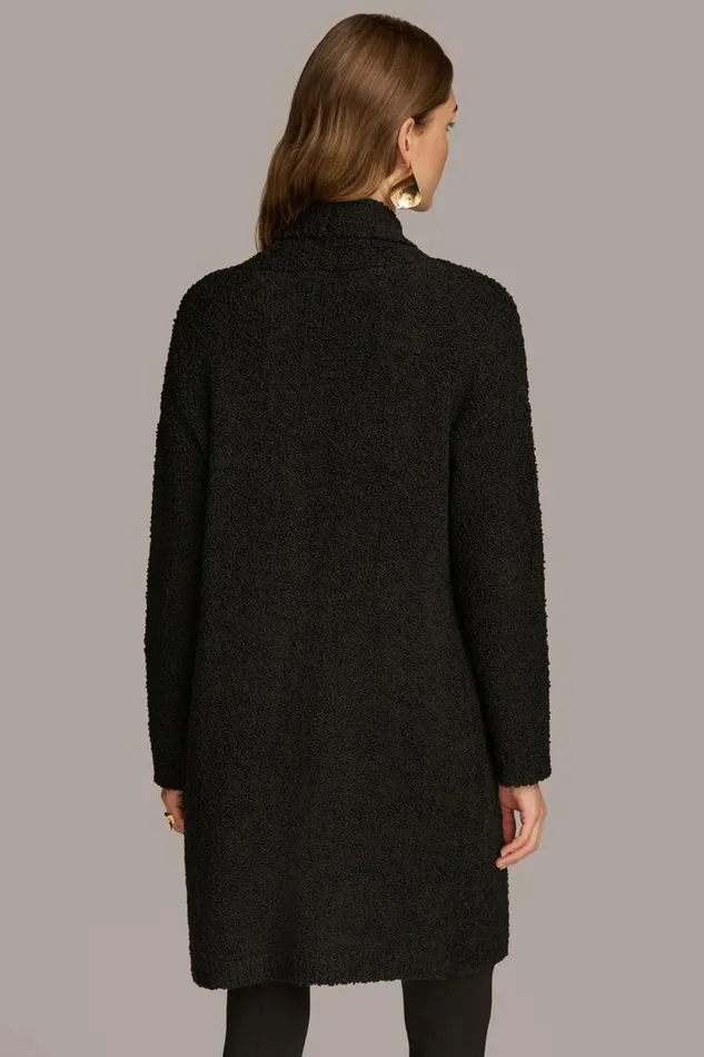 Women LONG OPENFRONT CARDIGAN Black Donna Karan New York Sweaters And Tops Women LONG OPENFRONT CARDIGAN Black Donna Karan New York Sweaters And Tops