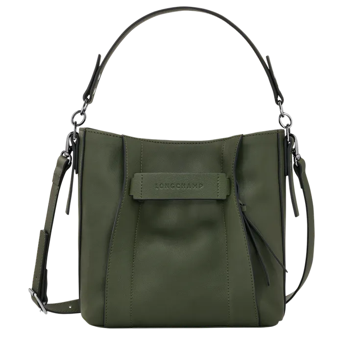 Women Longchamp 3D S Crossbody bag KhakiKhakiKhaki Crossbody bags Longchamp