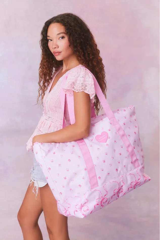 Women LoveShackFancy Active State Graham Xl Tote Luna Rose