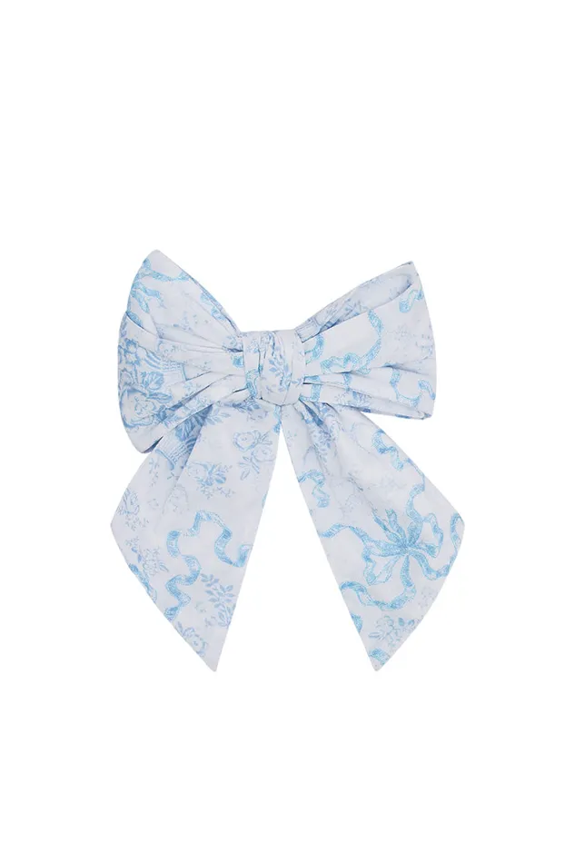 Women LoveShackFancy Hair Accessories Elisiette Hair Bow Barrette Blissful Blue