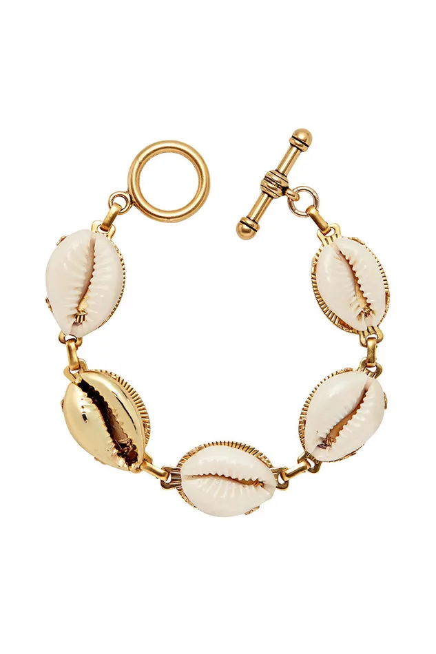 Women LoveShackFancy Swim Brinker and Eliza All Summer Long Bracelet Gold