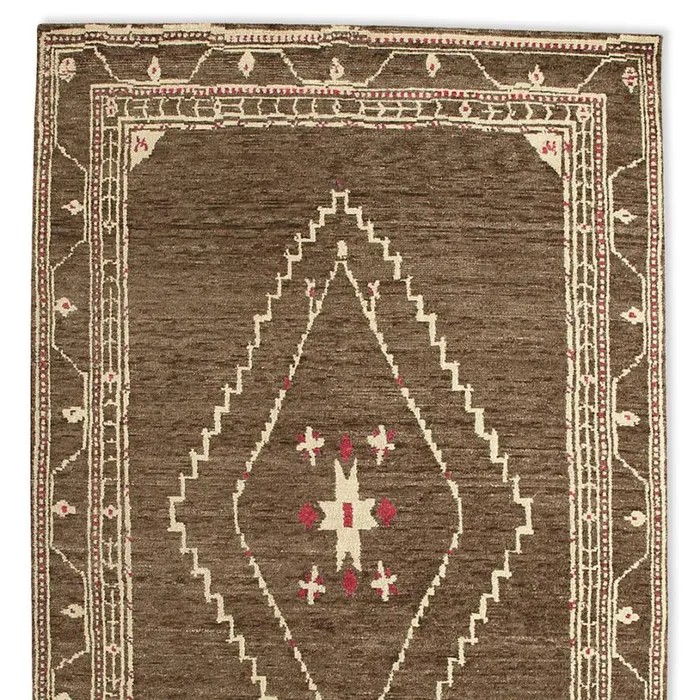 Women Luria Tibetan HandKnotted Rug Beige Navy Sundance Catalog Rugs