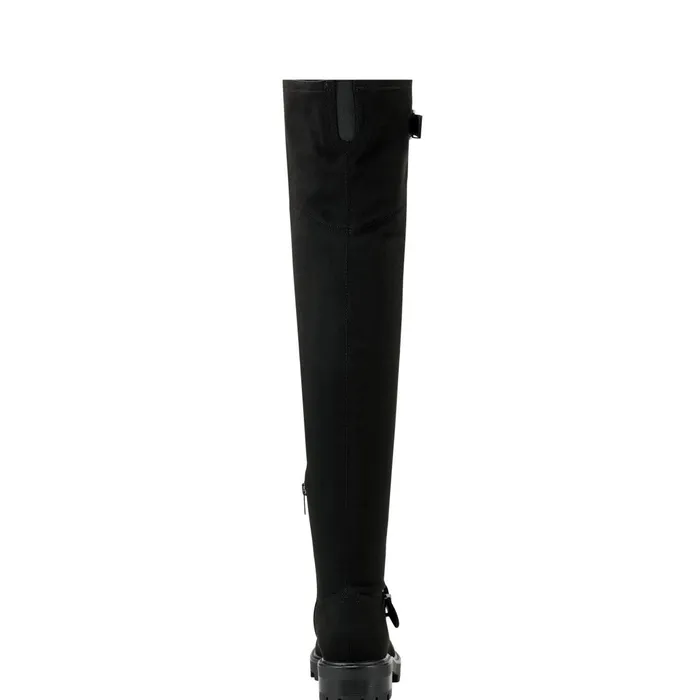 Women Marc Fisher Boots Ganven Lug Sole Over The Knee Boot Black