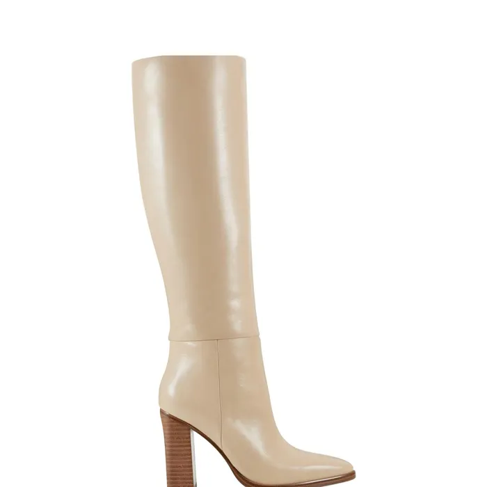 Women Marc Fisher Boots Lannie Dress Boot Light Natural