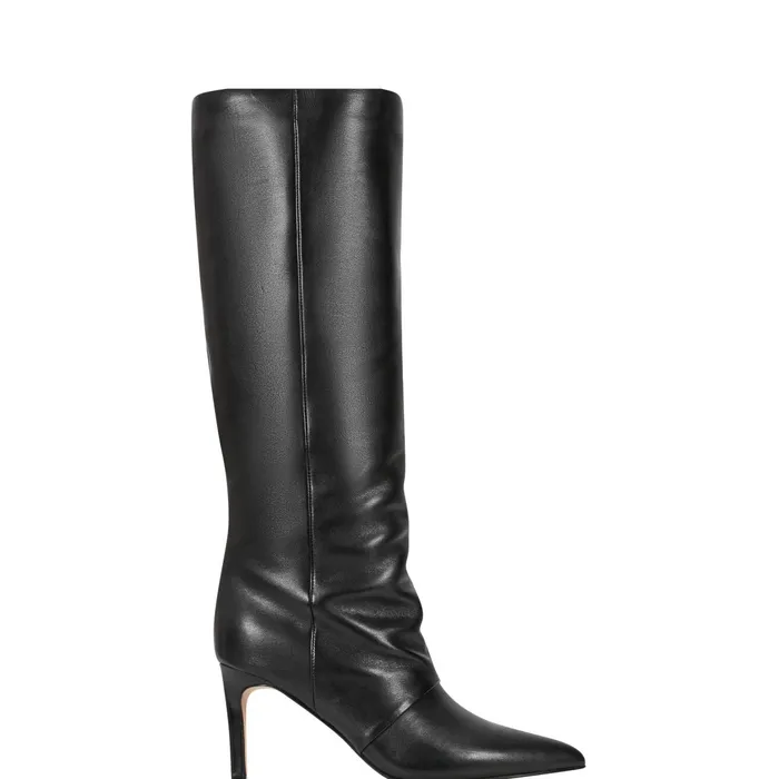 Women Marc Fisher Dress Boots Narysa Dress Boot Black Leather