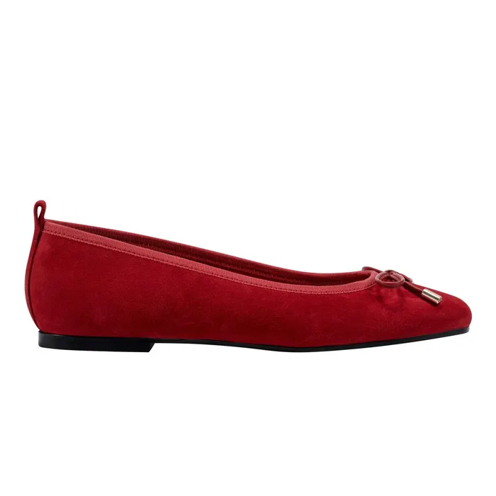 Women Marc Fisher Loafers and Flats Ubet Slipon Casual Flat Red