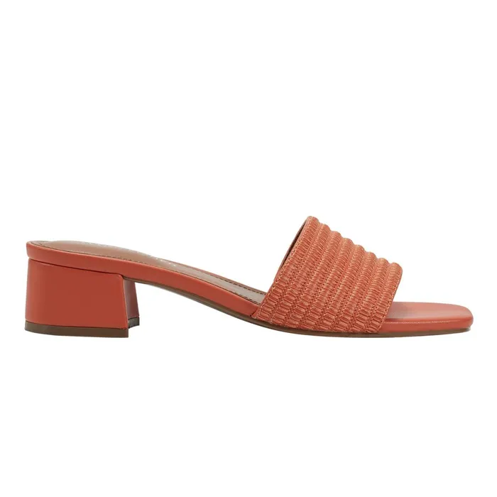 Women Marc Fisher Sandals Casala Block Heel Sandal Orange