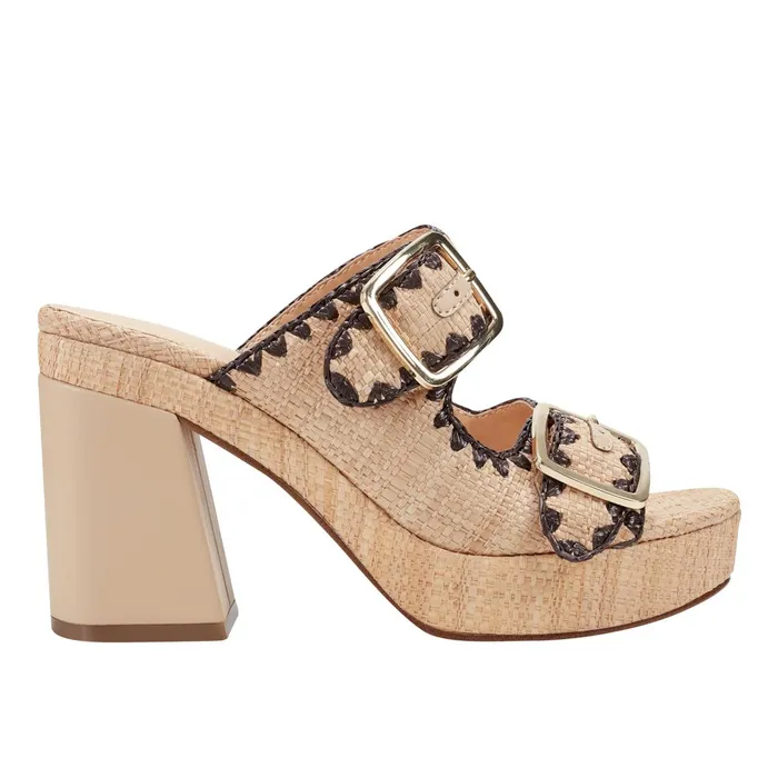 Women Marc Fisher Sandals Dalen Platform Sandal Light Natural