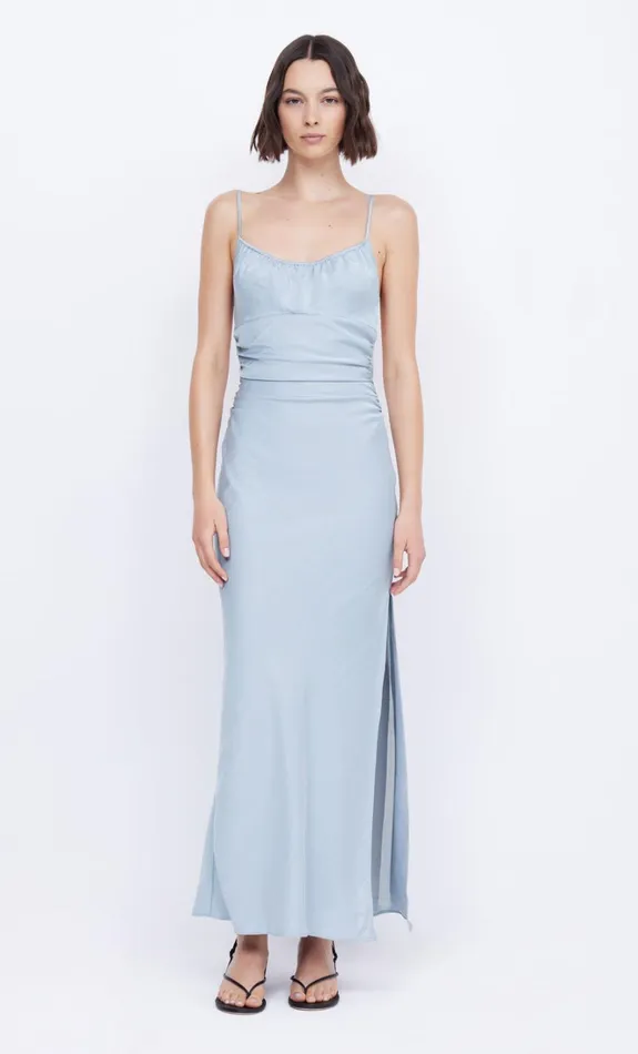 Women MARI LOU GATHERED MAXI DRESS 8211 DOVE BLUE Bec Bridge Maxi Dresses