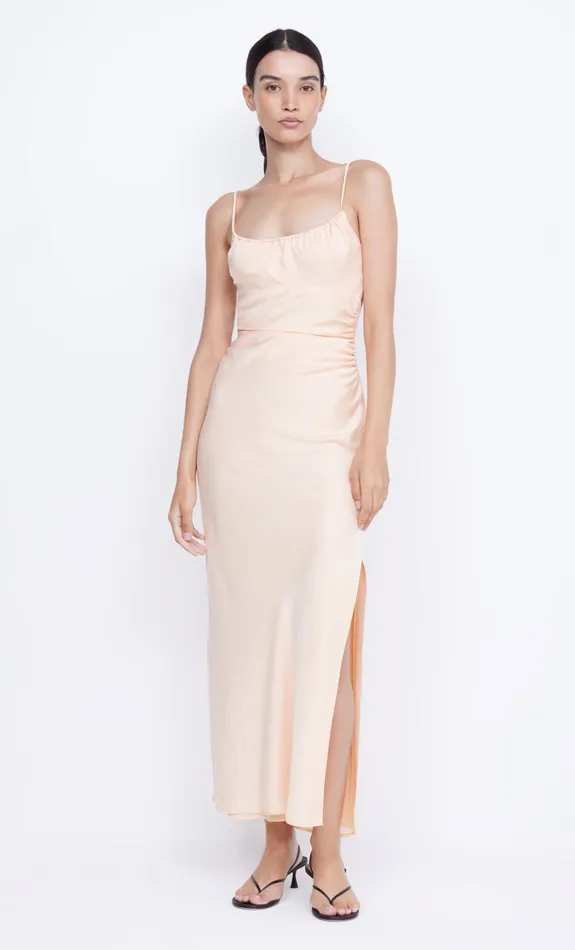 Women MARI LOU GATHERED MAXI DRESS 8211 PEACH Bec Bridge Maxi Dresses