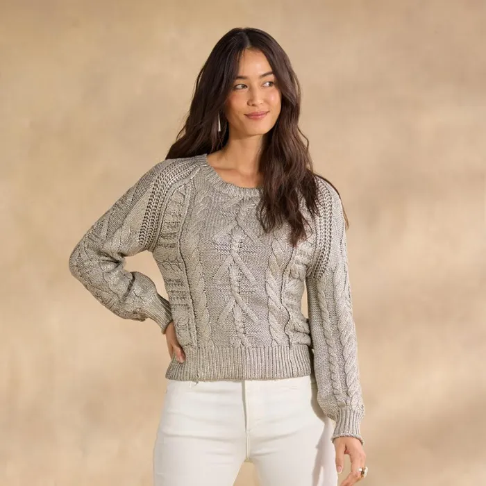 Women Marta Sweater Metallic Sundance Catalog Sweaters