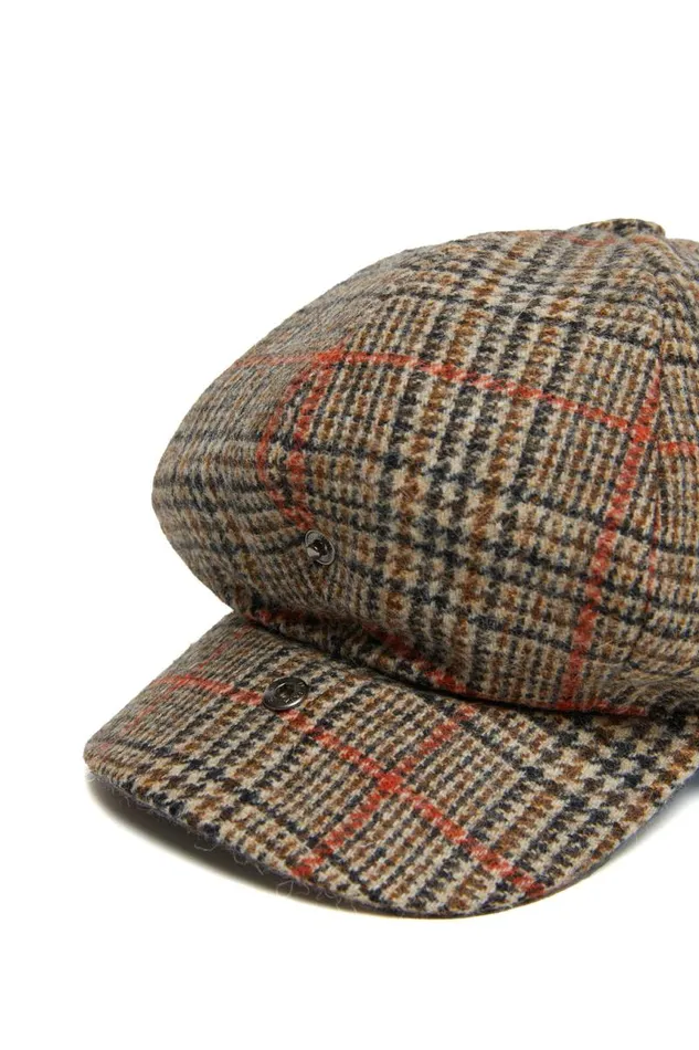 WomenMen Hats and Headbands Holland Cooper Baker Boy Cap Orange Windsor